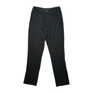 Epoque Evolution Jet Set Trouser Black Split Front Crease Sz 8 Made In Portugal